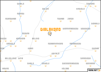 map of Dialakoro