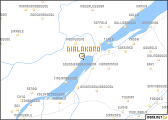 map of Dialakoro