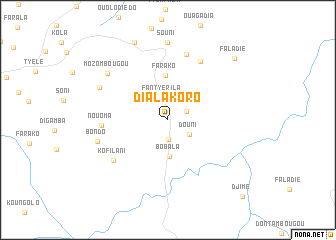 map of Dialakoro