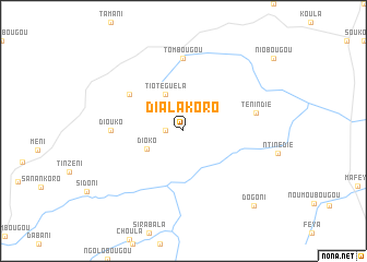 map of Dialakoro