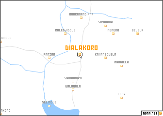 map of Dialakoro