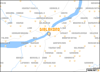 map of Dialakoro