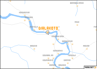 map of Dialakoto