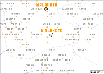 map of Dialakoto