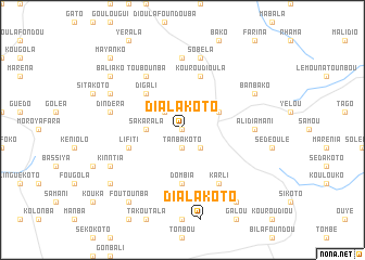 map of Dialakoto