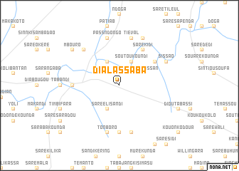 map of Dialassaba