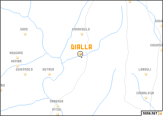 map of Dialla