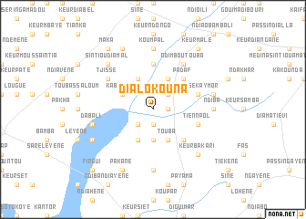 map of Dialo Kouna