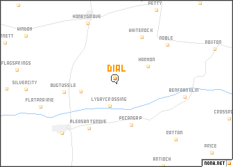 map of Dial