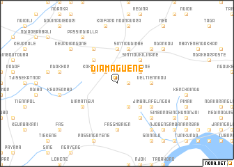 map of Diama Guène