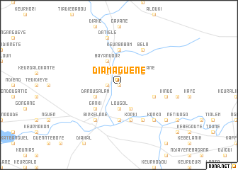 map of Diamaguène
