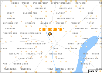 map of Diamaguène