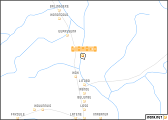 map of Diamako