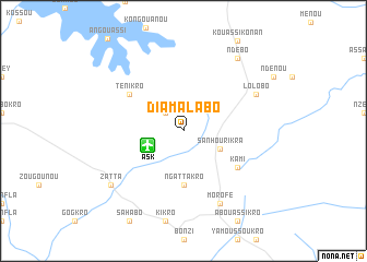 map of Diamalabo