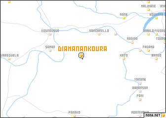 map of Diamanankoura