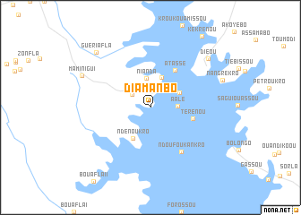 map of Diamanbo