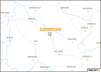 map of Diamankani