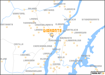 map of Diamante