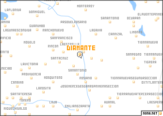 map of Diamante