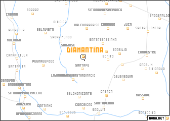 map of Diamantina