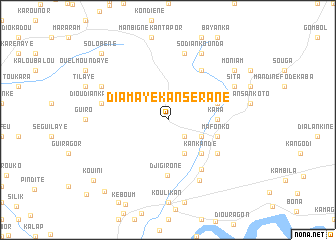 map of Diamaye Kansérane