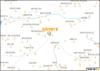 map of Diamaye