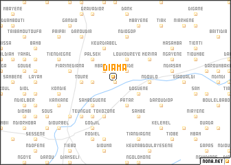 map of Diama