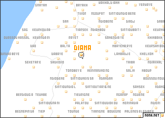 map of Diama