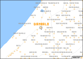 map of Diambalo