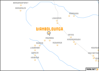map of Diambo Lounga