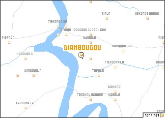 map of Diambougou