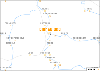 map of Diamédioko