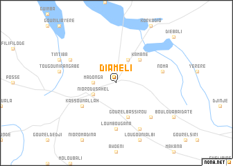 map of Diaméli