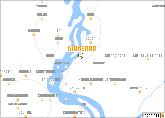 map of Diaménar