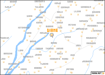 map of Diame