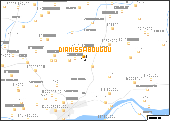 map of Diamissabougou