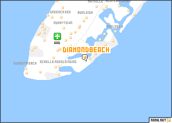 map of Diamond Beach