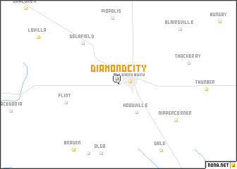 map of Diamond City