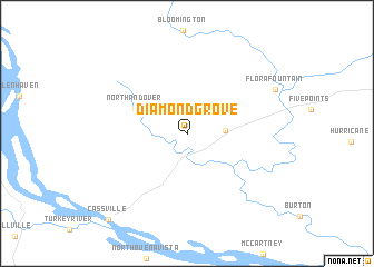 map of Diamond Grove