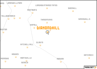 map of Diamond Hill