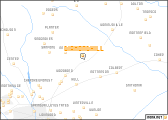 map of Diamond Hill