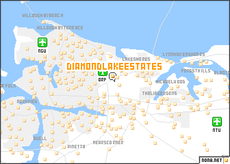 map of Diamond Lake Estates