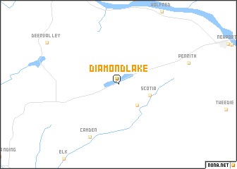 map of Diamond Lake