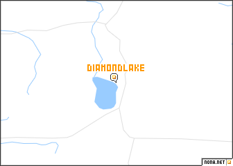 map of Diamond Lake