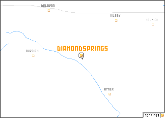 map of Diamond Springs