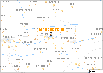map of Diamondtown