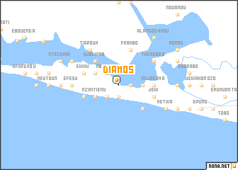map of Diamos