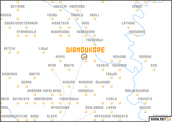 map of Diamoukopé