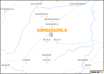map of Diamoussirala