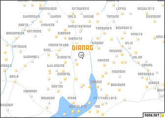 map of Dianag